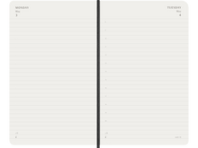 2027 12-Month Daily Pocket Hardcover Planner, Black