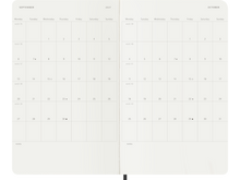 2027 12-Month Daily Large Hardcover Planner, Black