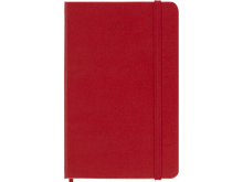 2027 12-Month Weekly Pocket Hardcover Planner, Scarlet Red
