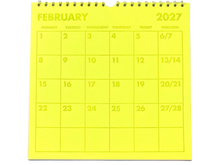 2027 Neon Wall Calendar