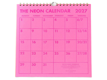 2027 Neon Wall Calendar