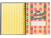 2027 Black Scandinavian Floral Planner
