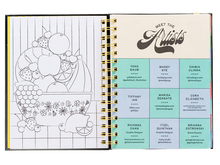 2027 Black Scandinavian Floral Planner