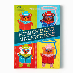 Cowbear Valentine's Cards, Set of 28