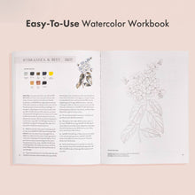 Watercolor Workbook: Flowers, Feathers, And Animal Friends