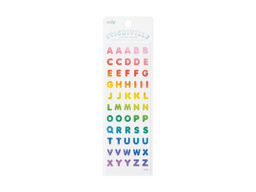 Stickiville Rainbow Letters Sticker Sheet