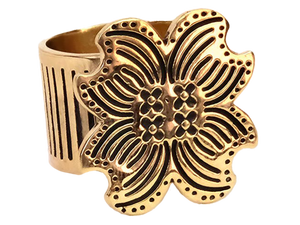 Amy Brass Bandana Slide Ring