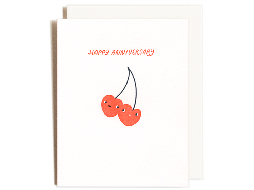 Anniversary Cherries, Single Card