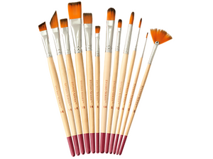 Artist's Paintbrush Set, 12 Brushes