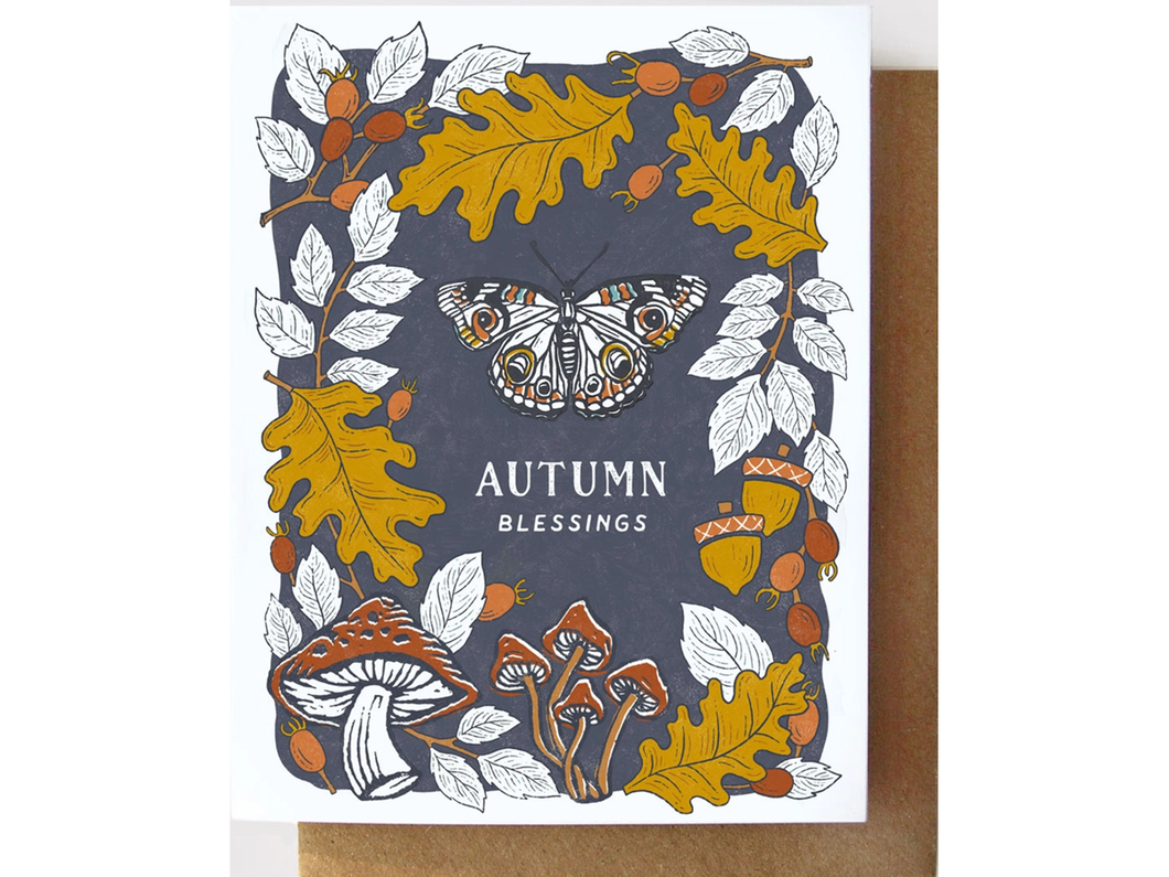 Autumn Blessings, Single Card