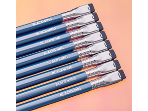 Pearl Blue Pencils with Denim Eraser, Balanced Graphite