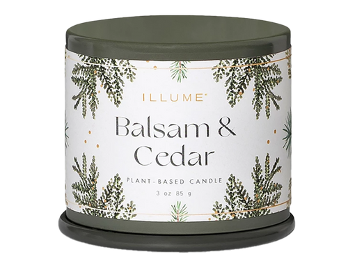 Balsam & Cedar Demi Tin Candle