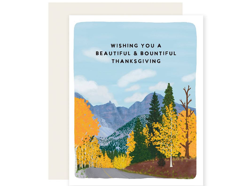 Beautiful Bountiful Thanksgiving, Single Card