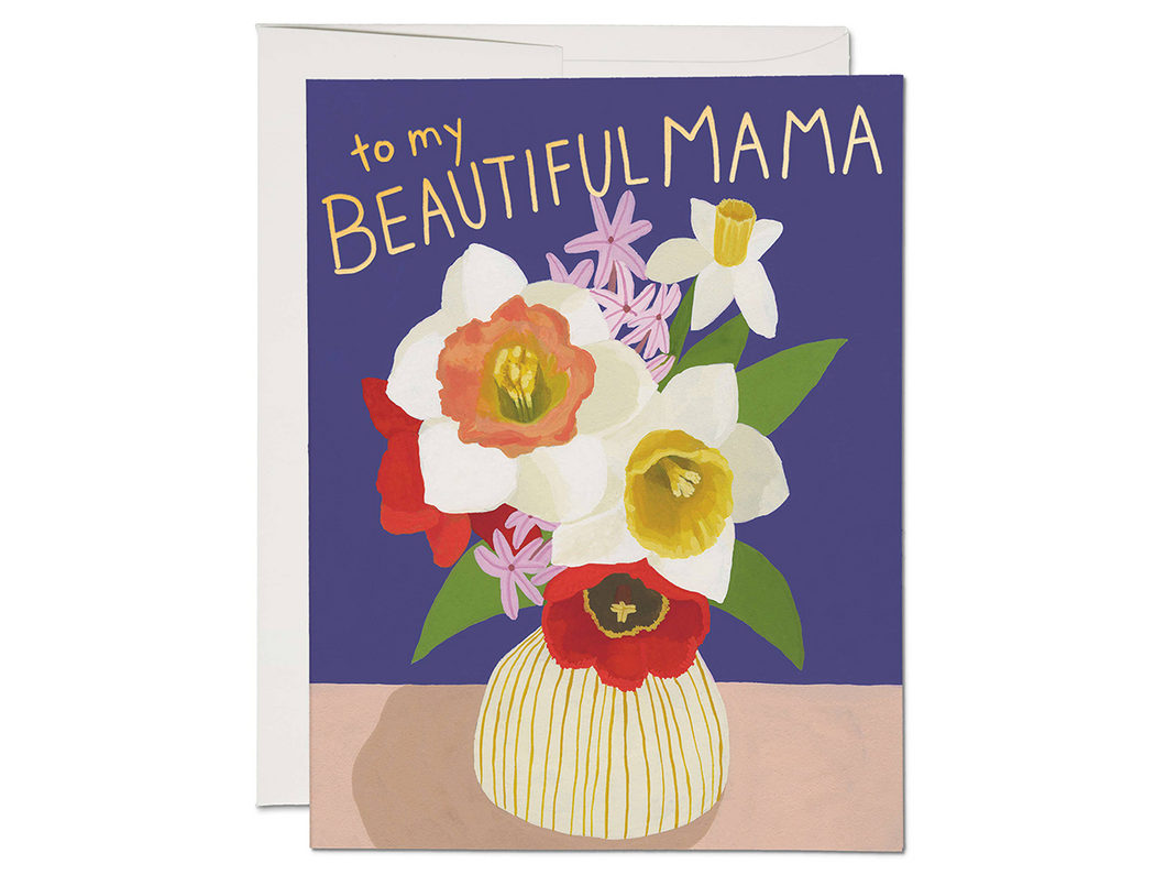 Beautiful Mama Vase, Single Card