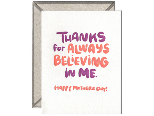 Believing in Me, Single Card