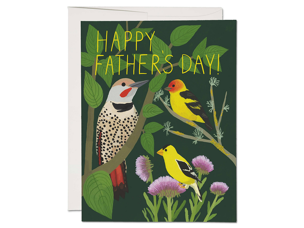 Bird Watching Father's Day, Single Card