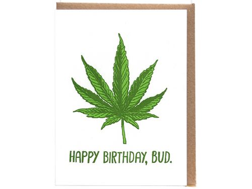 Happy Birthday, Bud, Single Card