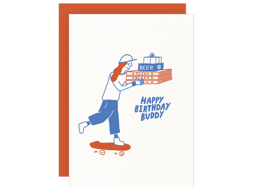 Happy Birthday Buddy, Single Card