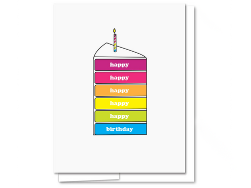 Birthday Cake, Single Card