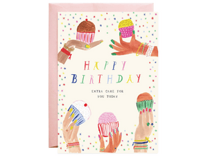 Confetti Cupcakes Birthday, Single Card