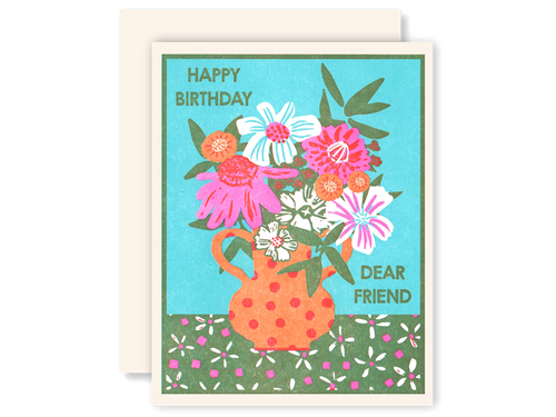 Happy Birthday Dear Friend, Single Card