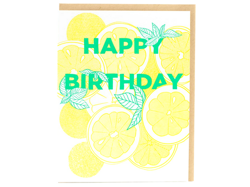 Birthday Lemons, Single Card