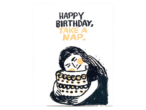 Birthday Nap, Single Card