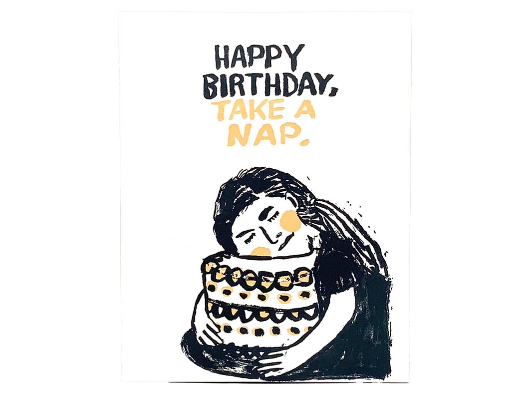 Birthday Nap, Single Card