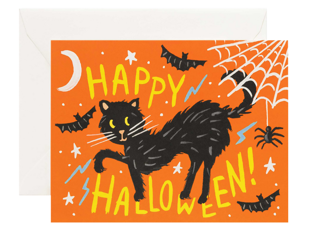 Black Cat Halloween, Single Card