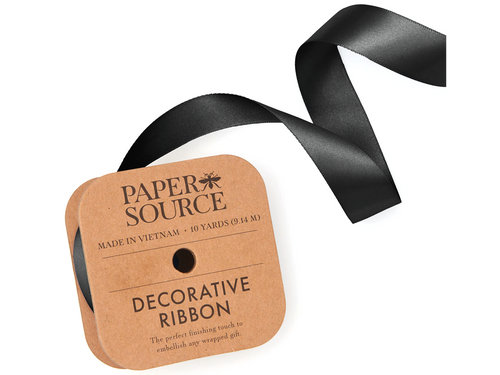 Satin Ribbon, Black