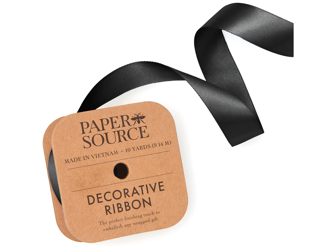 Satin Ribbon, Black