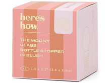 The Moony Glass Bottle Stopper, Blush