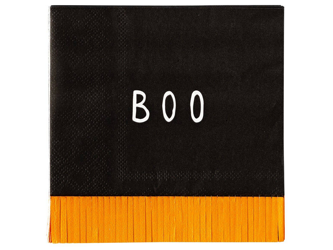 Boo Fringe Cocktail Napkins