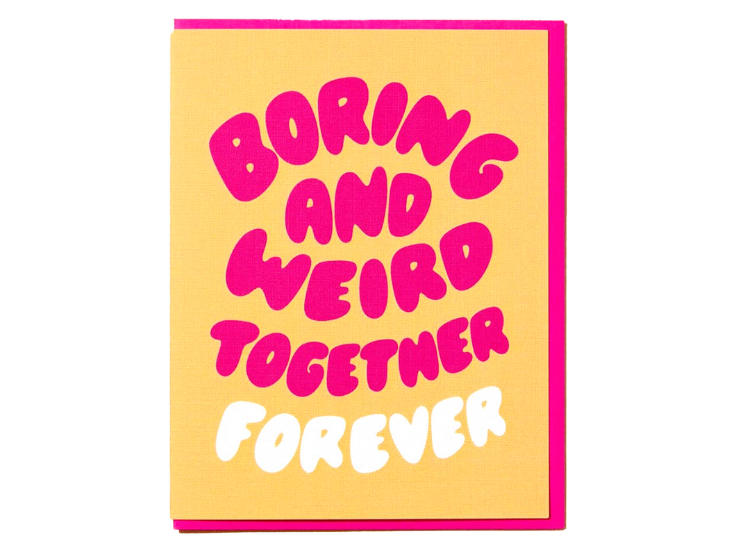 Boring and Weird Together, Single Card