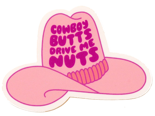 Cowboy Butts Vinyl Sticker