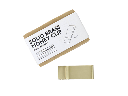 Solid Brass Money Clip