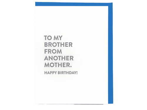 Brother Mother Birthday, Single Card