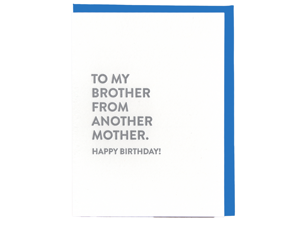 Brother Mother Birthday, Single Card