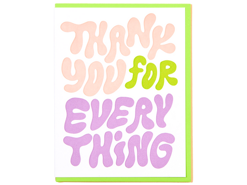 Bubble Thank You, Single Card