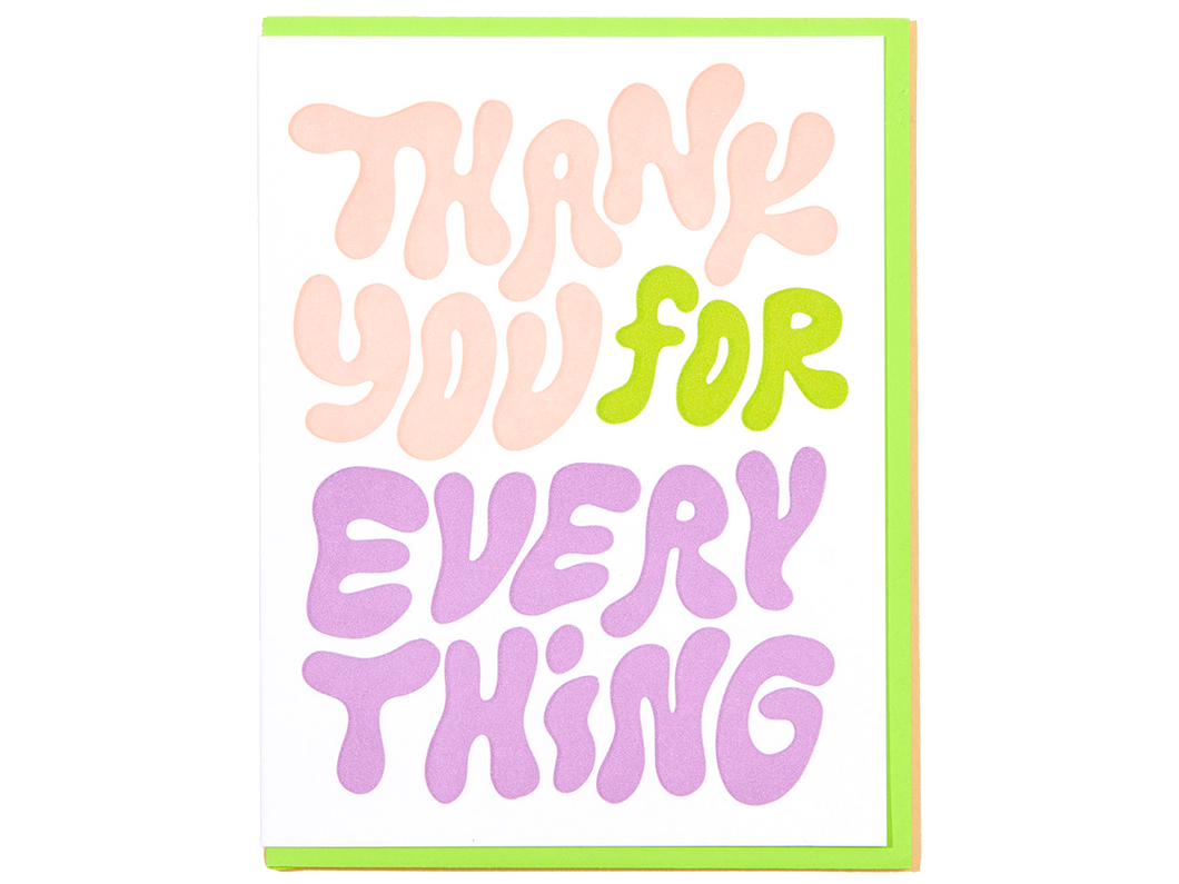 Bubble Thank You, Single Card