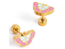 Butterfly Enamel Studs