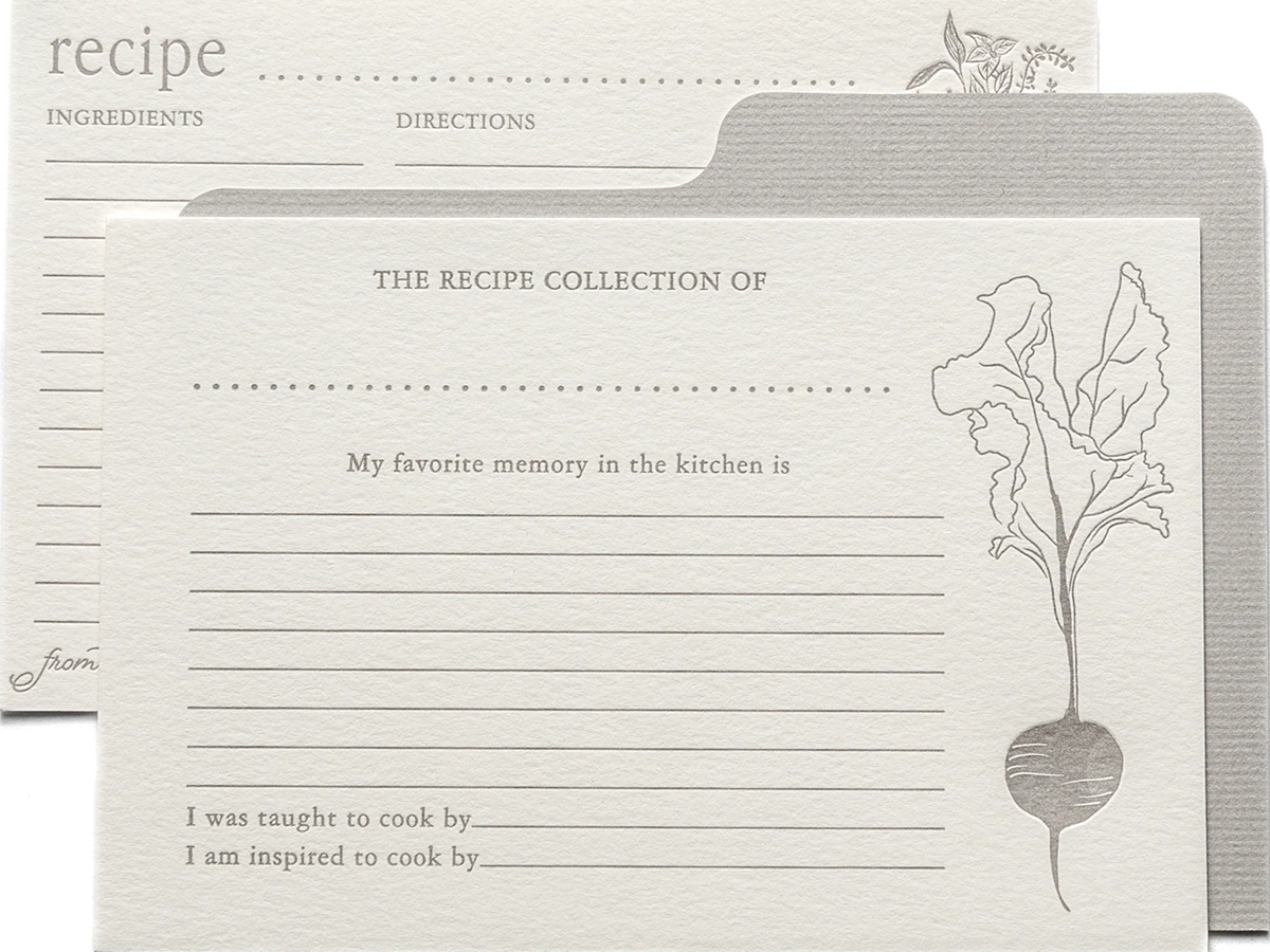 Keepsake Recipe Box & Recipe Cards – Noteworthy Paper & Press