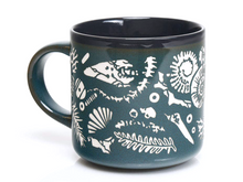 Fossils, Hand Carved Ceramic Mug