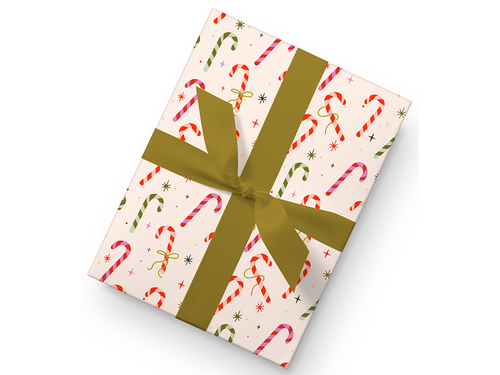 Candy Cane Wrap, Set of 3 Sheets