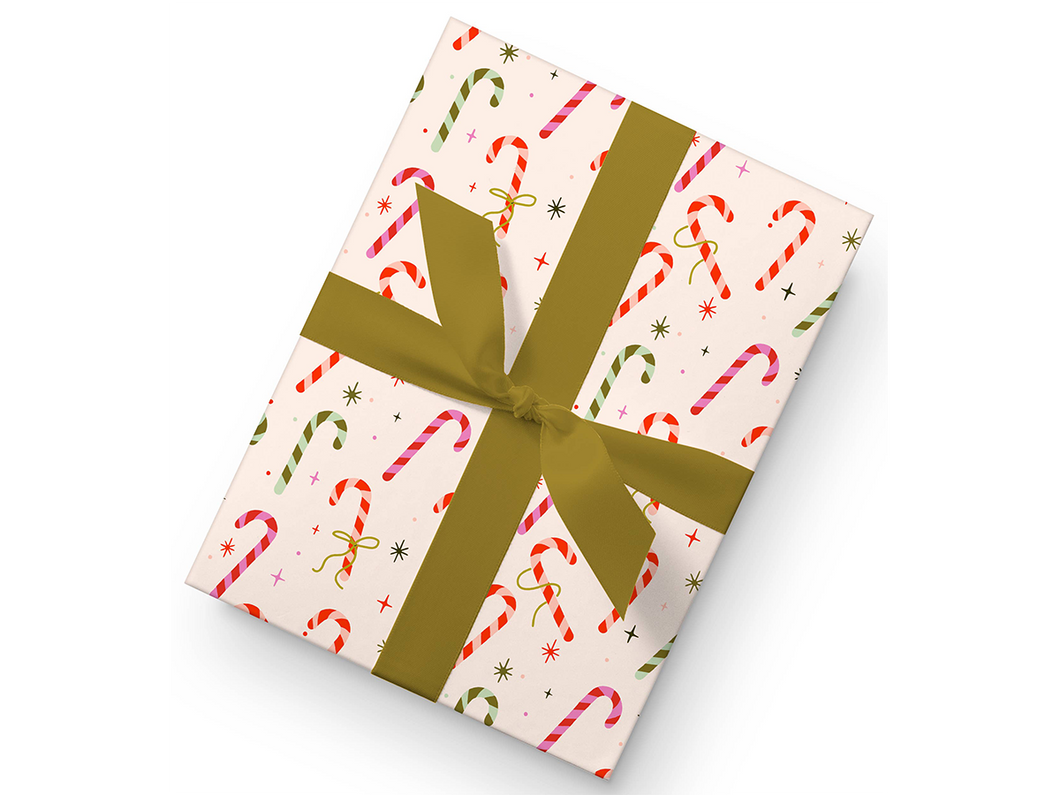 Candy Cane Wrap, Set of 3 Sheets