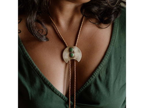 Canyon Bolo Tie, Light Tan