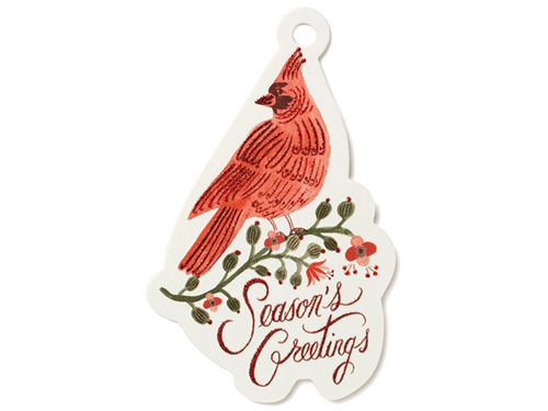 Cardinal Gift Tags, Set of 8