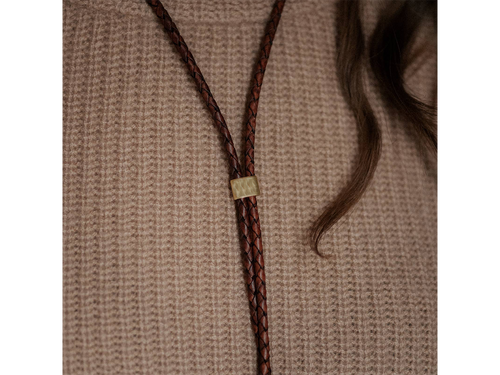 Carlile Bolo Tie, Dark Brown