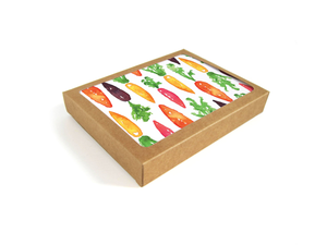 Carrots Watercolor Greeting Card, Boxed Set of 8