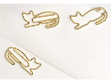 Animal Gold Plated Paper Clips